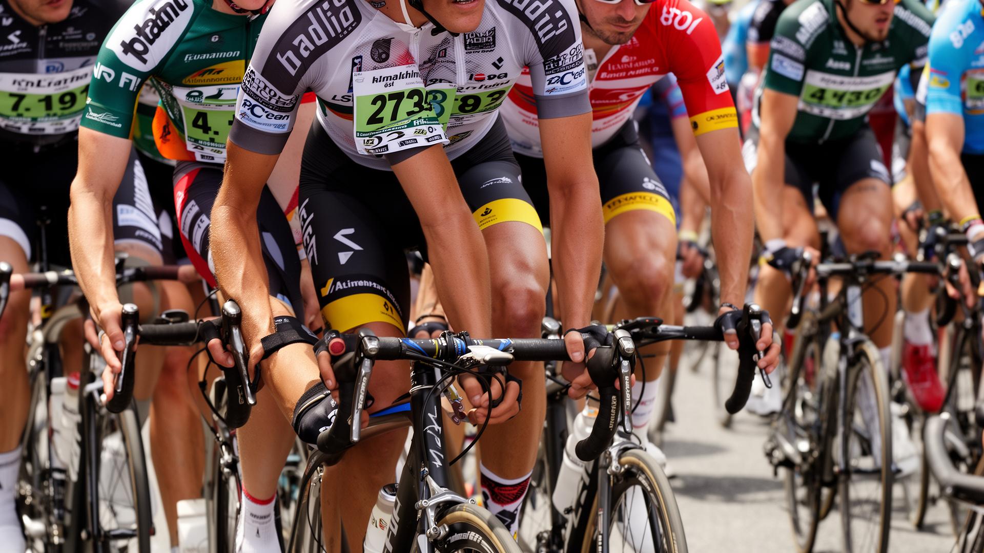 AI bib number detection on cyclists during a race